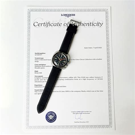 replica watch certificates|watch certification of america.